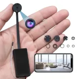 Microcamera a bottone spia invisibile per esami con risoluzione Full HD