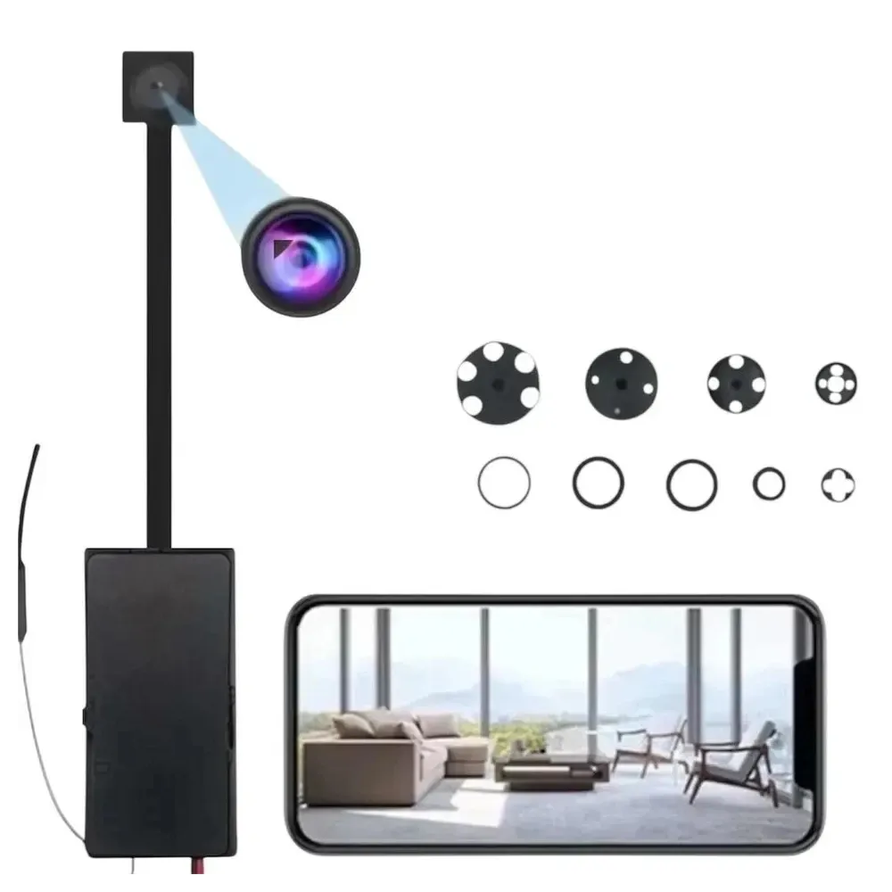 Microcamera a bottone indossabile camicie e giacche a trasmissione audio video