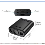 Mini Telecamera WiFi spia 5X, Visione Notturna IR 5m e Rilevamento IA