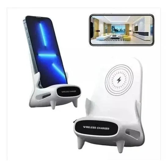 Telecamera Nascosta in Caricatore Wireless WiFi Full HD