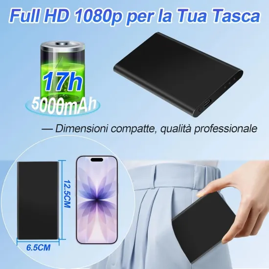 micro telecamera spia batteria power bank