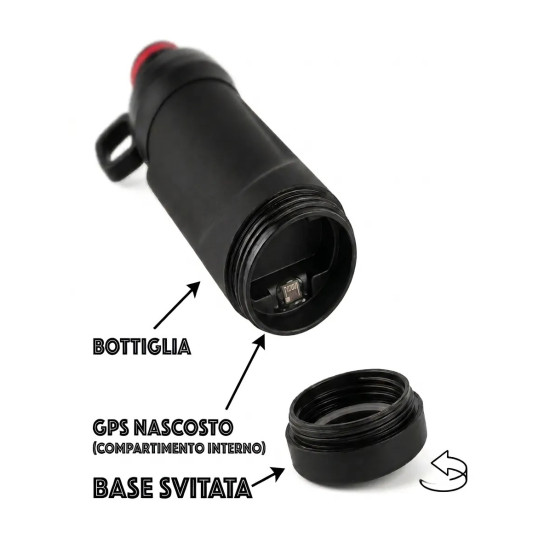 Localizzatore GPS Spia in Bottiglia | Tracker Real-Time Invisibile