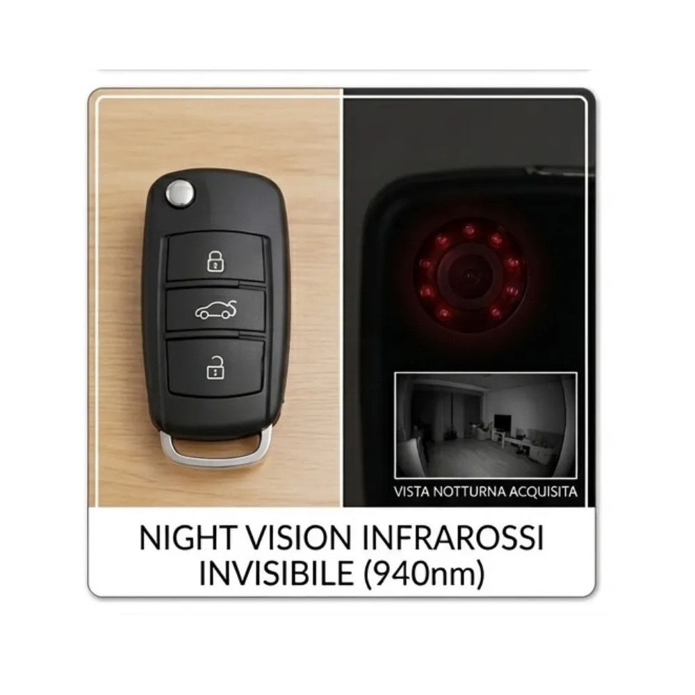 Chiave Spia Full HD con Visione Notturna | Detective Store