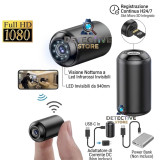 Micro Telecamera WiFi Full HD - Visione Notturna e App