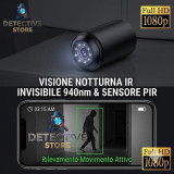 Micro Telecamera WiFi Full HD - Visione Notturna e App