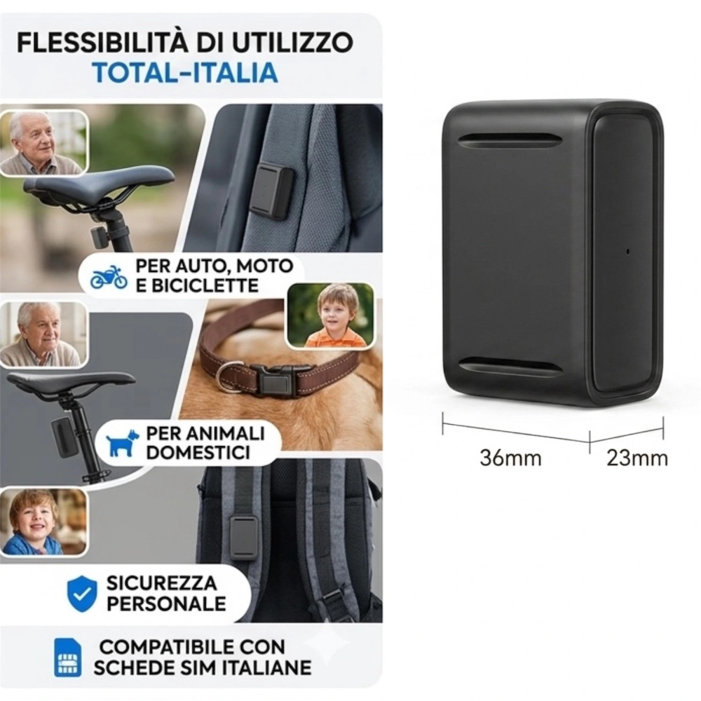 Micro Localizzatore GPS Tracker Magnetico per Auto e Moto