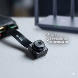 Microcamera Modulare Wi-Fi 1080p, Obiettivo 3mm e Batteria