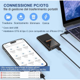Micro Registratore Vocale Magnetico 4cm | Gestione App OTG